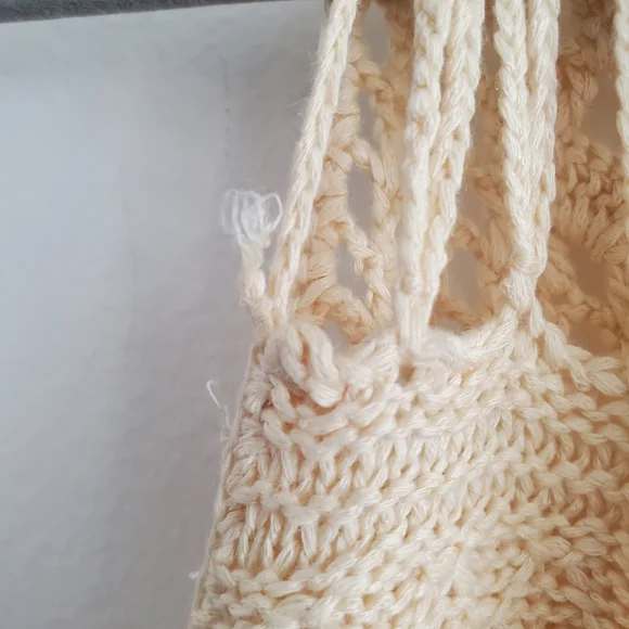 SHEIN Cream Crochet Knit Fringe Boho Tank Top - Picture 6 of 10